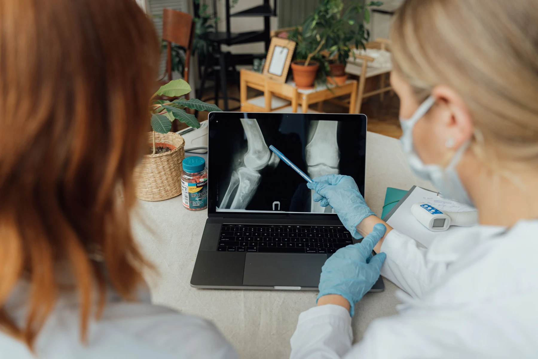 Clinical colleagues reviewing medical imaging
